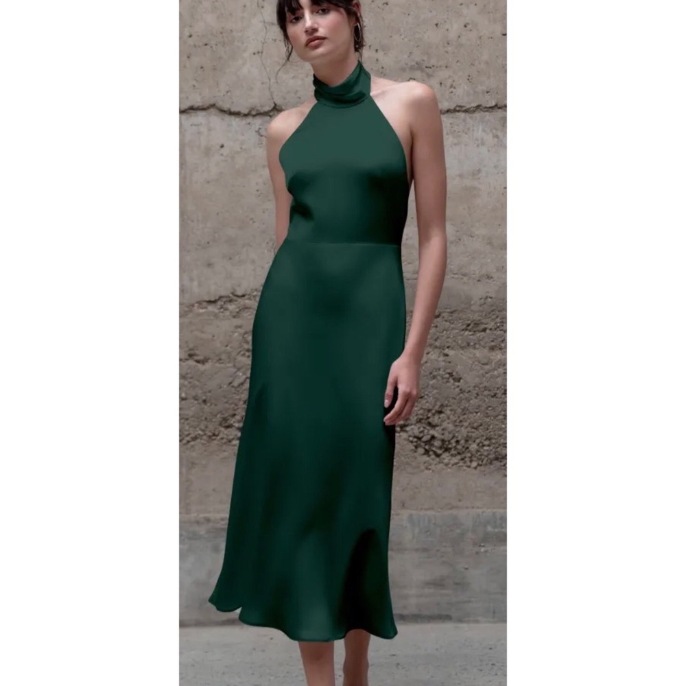 Nicolette Dress in Emerald by Jenny Yoo